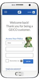 geico mobile log in